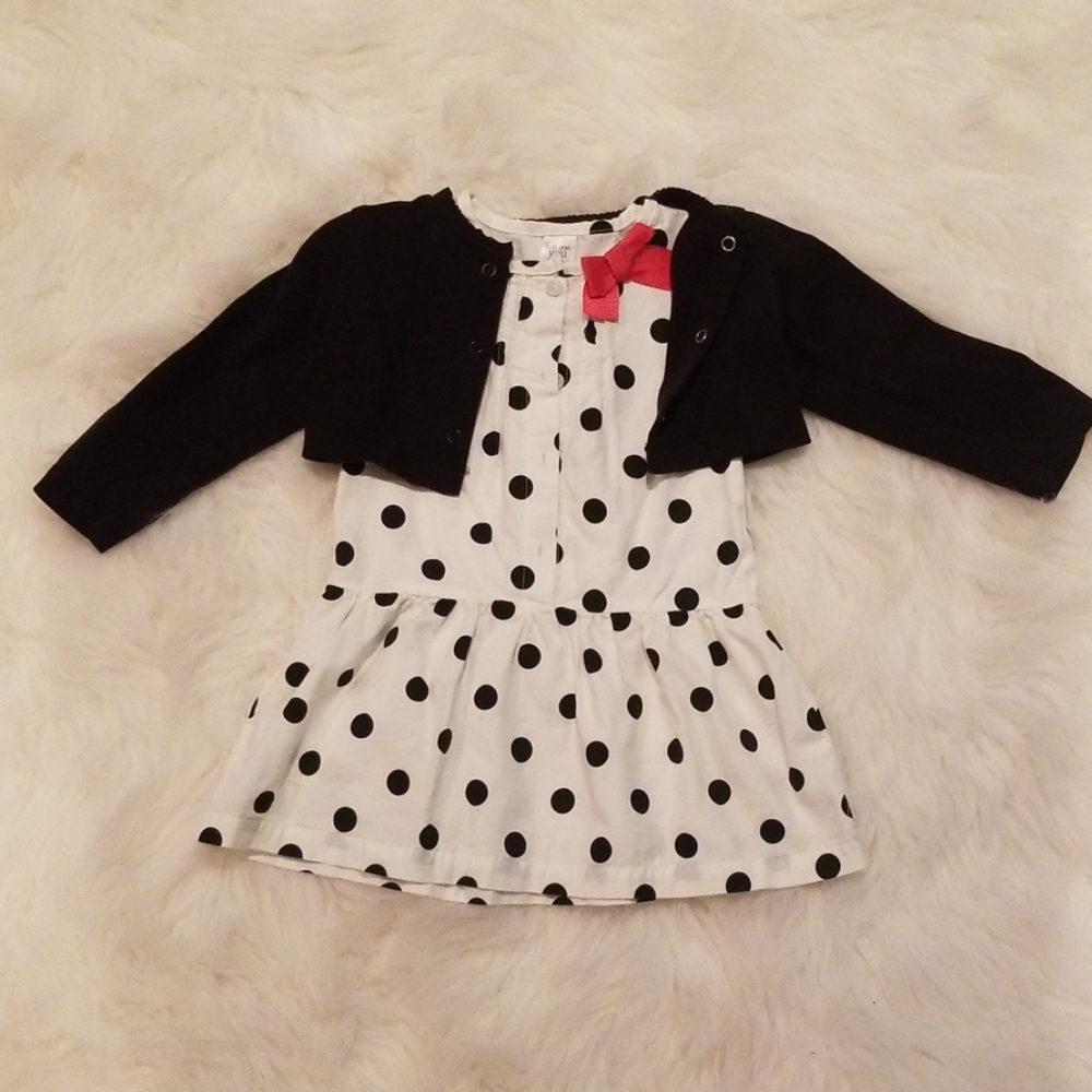 Polka Dot Dress With Bow